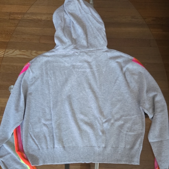 SCOTT & SCOTT LONDON Gray Hoodie with Neon Accents L - Picture 4 of 5